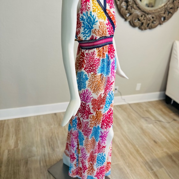 Nikki Poulos Dresses, Nikki Poulos Coral Reef Maxi Dress, Wrap, Motif D… - Picture 3 of 5